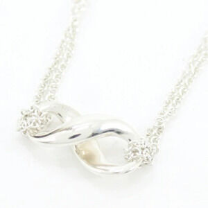 TIFFANY Co Infinity Necklace Sterling Silver
